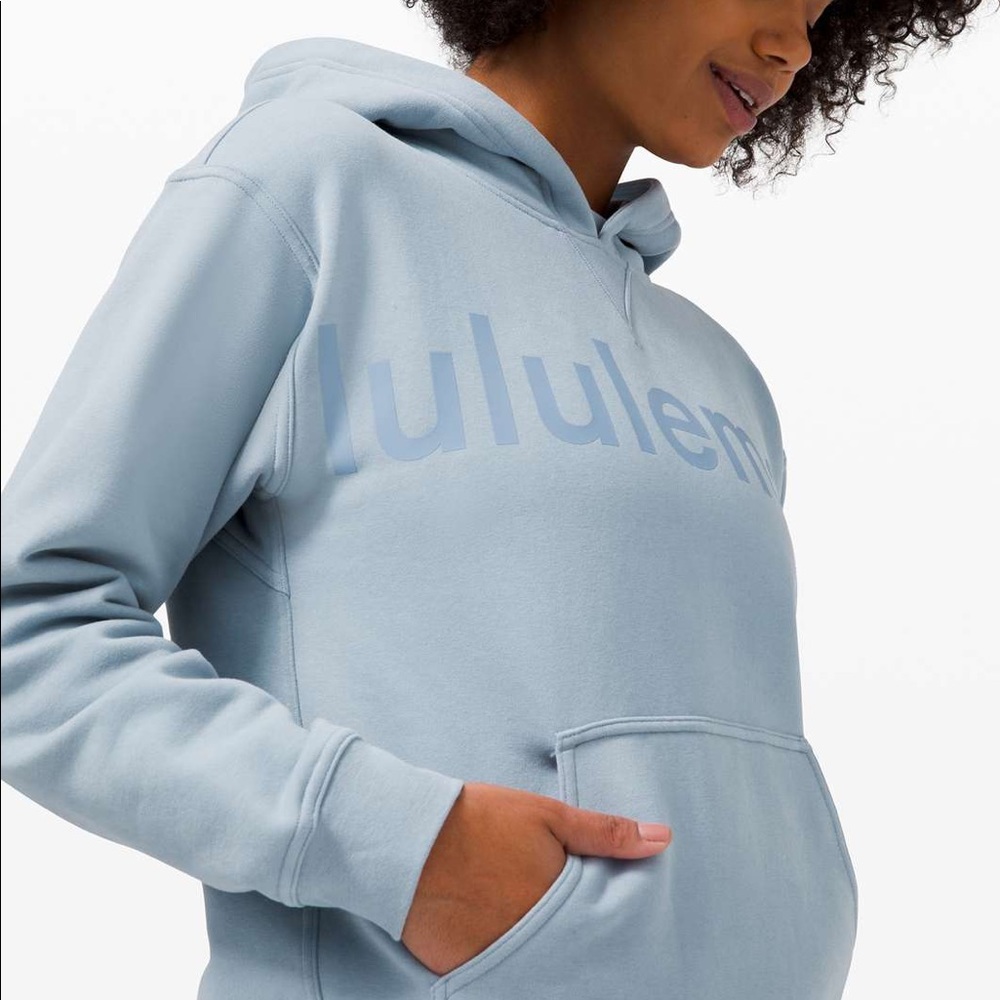 BRAND NEW All Yours Hoodie Graphic Fleece Chambray
